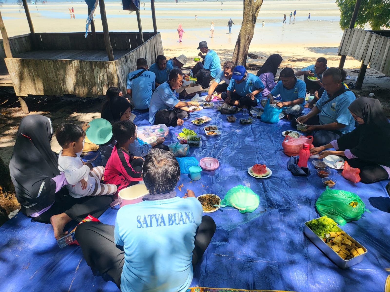 Evaluasi PPOTD Satya Buana Cabang Batam,  29 Juni 2025 di Pantai Melayu