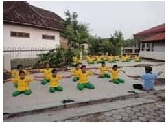 Evaluasi Senam Pernafasan Anak anak SB Sragen  14 April 2012