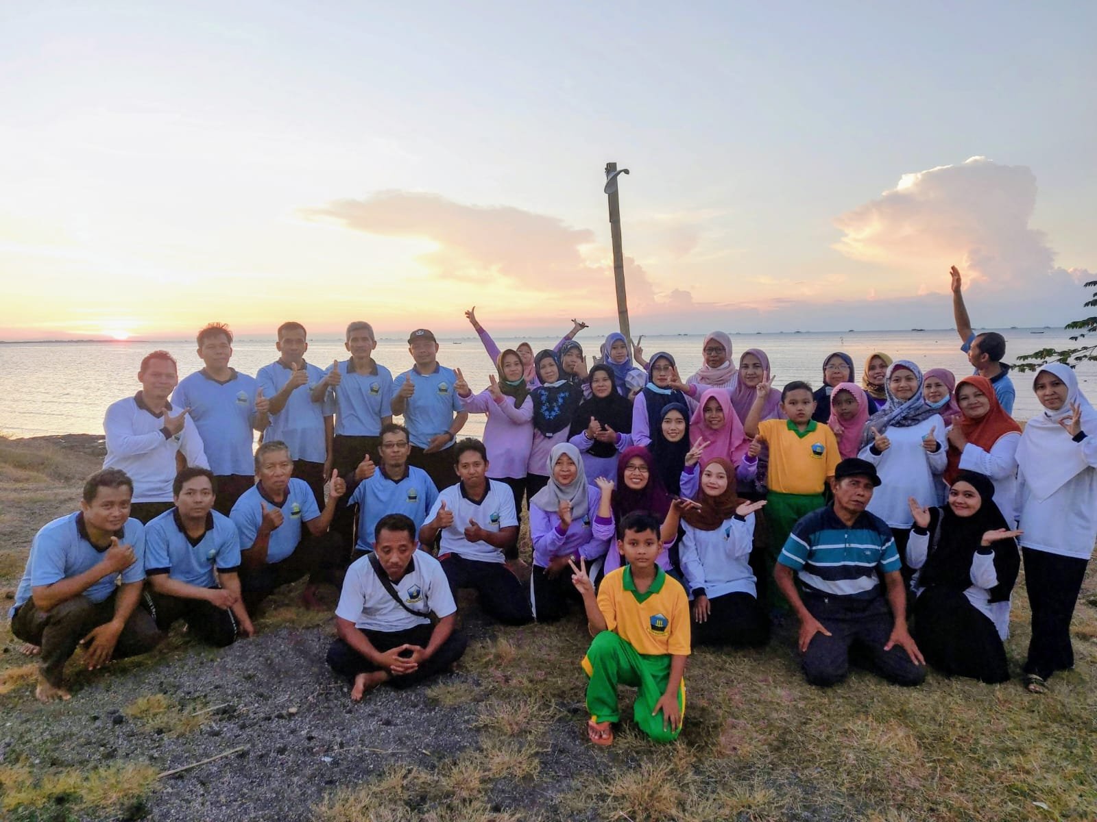 Evaluasi PPOTD  Satya Buana Cabang Pasuruan di Pantai Karang Hitam Grati Pasuruan 13 September 2020