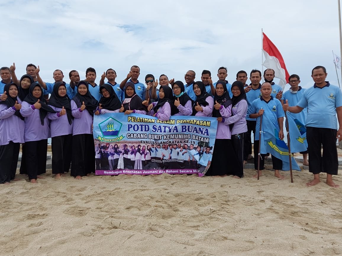 Evaluasi  di Pantai Putri Nongsa 16 Agustus 2020